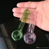 Couleur des narguilés avec un tuyau de logo Bongs en verre en gros, tuyaux d'eau en verre de brûleur à mazout, accessoires de tuyau de fumée