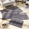 Tapis de bain en mousse à mémoire de forme, antidérapant, absorbant, lavable en Machine, pour salle de bain, sol chaud