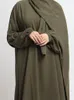 Ubranie etniczne z kapturem jilbab dla kobiet Nida Ramadan muzułmańska długa sukienka hiżabowa khimar modlitwa odzież islamski Dubai Turkish Modest Abayas 230325