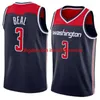 ステッチ3ブラッドリー33 Kyle Beal Kuzma Spencer Corey Dinwiddie Kispert 1 Caldwell-Pope 8 Rui Hachimura 9 Deni Avdija Kristaps Porzingis Jersey Men Basketball Jerseys