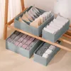 Storage Boxes Bins Foldable Underwear Organizer Cabinets Drawer Underwear Storage Box Hard Bra Socks Organizer Closet Clothes Storage Organizers P230324