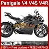 Motocyklowe owiewki dla Ducati Street Fighter Panigale V4S V4R V 4 V4 S R 18 19 20 Body 41no.42 V4-S V4-R 18-22 V-4S 2018 2019 2020 MOLD BEZPIEDŁOWY BIELNY MATTE