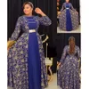 Этническая одежда плюс размеры платья с длинным рукавом для женщин дасики африканская одежда 2023 Летняя модная мусульманская арабская шифоно