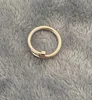 Designer Love Ring Luxe sieraden nagelringen voor vrouwelijke mannen titanium staal legering vergulde procesmode-accessoires vervagen nooit