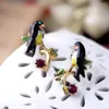 Boucles D'oreilles La Est De La Mode Couleur Mignon Oiseau D'hirondelle Pendientes Brincos De Festa Style D'été De Haute Qualité Pour Les Femmes