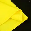 Robes décontractées robe élégante pour les femmes de luxe jaune une épaule taille haute moulante cheville longueur qualité fête d'anniversaire dîner