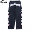 Heren Broek Hip Denim Mannen Streetwear Schedel Ster Hart Borduren Harajuku Katoen Joggers Jeans Harembroek 230324