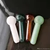 Couleur des narguilés avec un tuyau de logo Bongs en verre en gros, tuyaux d'eau en verre de brûleur à mazout, accessoires de tuyau de fumée