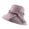 Sombrero de cubo Sombrero de lavabo con cordones Sombrero de pescador de ala ancha al aire libre Sombrero de sol de viaje lavado en la calle de verano Gorras de playa transpirables plegables Accesorios de moda BC514