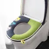 Coprisedili per WC Custodia per soprabito in linter di cotone di qualità Tappetino multicolore per bagno Copertura calda 230324