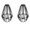 Supports de lampe 3 pièces fer ampoule garde Cage ventilateur de plafond et couvertures de lumière industriel Style Vintage suspendu luminaire