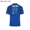 T-shirts pour hommes le nouveau site Web 2022 F1 Driver T-shirt Alpine Team Esteban Ocon T-shirts Hommes isure Breathab avec Short Seves 0325H23