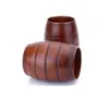 Wooden Barrel Shaped Beer Mug Crestive Wood Beer Cup Chicken Bar Drinkware Wine Glass Portable Wooden Tumbler RRA