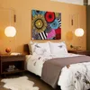مصباح الحائط على الطراز الياباني الحرير الأضواء الإبداعية الحديثة لغرفة النوم بجانب دراسة إضاءة دخلة غرفة المعيشة الخفيفة