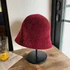 Brede rand hoeden nieuwe chenille visser cap vrouwen herfst en winter Koreaanse wilde Japanse emmer hoed buiten panama gorras hombre p230311