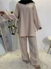 Ubranie etniczne Eid Mubarak Kaftan Dubai Abaya Turcja muzułmańska moda sukienka Hidżab Zestawy islamu Abayas dla kobiet MUKULMAN ZESPÓŁ DE TRYB 230325