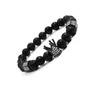 Charm Armband EuropeanAmerican Armband Volcanic Lava med Tiny Zircon Crown som julklapp till modekvinnor