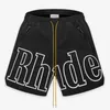 Rhude Shorts Designers Mens Basketball Short Pants Luxurys Summer Beach Palm Letter Mesh Street Fashion Sweatpants