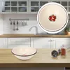 Kommen emaille kom bekken bekken soep mengen portie opslag vintage salade keuken wassen metaal washbasin emaille glazuur gadget