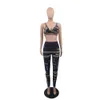 Luxe tweedelige sets dames overtroffen modeontwerper trainingspakken chic en elegante merk set vrouw 2 stuks zomer vrouwelijke topbroeken suit sport activewear