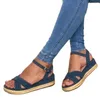 Sandały Sandały 2023 Letnie buty dla kobiet Wedge Obcasy Sandały Sandały Letnie obuwie Eleganckie kliny w pleganie Sandalias Mujer Z0325