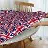 Tafeldoek rond waterdichte waterdom Verenigd Koninkrijk Vlag Cover Elastic UK Brits Symbool Backed Edge Table Cloth voor picknick