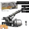 Electricrc Car RC Alloy Engineering Voertuig Steerwiel afstandsbediening Dump Truck Crane Mixer Excavator Lift Outdoor Toy Birthday Cadeau 230325