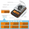 Meethulpmiddelen 0 001G Elektronische digitale schaal Portable Mini Precision Professionele zak milligram 50 g kalibratiegewichten 230324