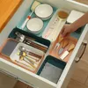 Förvaringslådor BINS COMBINABLE LAGRING BOX DESKTOP COSmetic Storage Makeup Kläder Bordarthållare Lådor Underkläder Organiser P230324