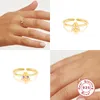 Cluster Rings Luxury Anillo Plata 925 Wedding For Women Girl Korean Colorful Bee Finger Ring Anniversary Party Charm Gift Fine Jewelry