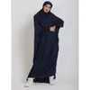 Vêtements ethniques Abaya à capuche Femmes musulmanes Prière Vêtement Hijab Robe Robe arabe Overhead Kaftan Khimar Jilbab Eid Ramadan Robe Vêtements islamiques 230325