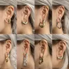 Anneaux de nez Studs Casvort 10pcs en gros en gros 00g Lobe martelée à la manchette d'oreille bouchons tunnels Clip de boucle d'oreille sur cartilage bijoux de carrosserie 230325