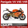 Injection Mold Fairings For DUCATI Street Fighter Panigale V4S V4R V 4 V4 S R 2018 2019 2020 Bodywork 41No.85 V4-S V4-R V-4S 18 19 20 V-4R 18-22 Motorcycle Body orange stock