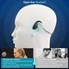 Open Ear Headphones Air Conduction Bluetooth Headset Wireless Ear phones Stereow Noise Canceling Boom Micro phone 10Hrs Play time Lightand Com for table