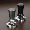 Tampers 515358mm kalibrerat trycksamlare för kaffe och espresso - 304 rostfritt stål med våren 230324