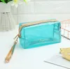 Transparent Cosmetic Bag, Clear PVC Travel Pouch Makeup Bag with Zipper for Travel DF137