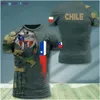Men's T-Shirts Vintage Chi T-Shirt 3D Print Chian Flag Shirt O Neck Men's Veterans Short Seve Tees Oversized Streetwear Loose Camo Tops 0325H23