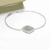 18K Plaqué Or Top Vente Lien Bracelet En Acier Inoxydable Bracelet Simple Cristal Designer Chanceux Lettre Femmes Bracelets De Mariage Bracelets Cadeau Bijoux