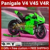 Motorcykelmässor för Ducati Street Fighter Panigale Green Stock V4S V4R V 4 V4 S R 18 19 20 Body 41no.71 V4-S V4-R 18-22 V-4S V-4R 2018 2019 2020 Injektion Mögel Kroppsarbete