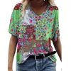 女性のTシャツ特大3Dアブストラクトプリント女性TシャツカジュアルルーズショートスリーブトップティーレディースTシャツ5xlストリートウェア服夏230325