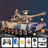 ElectricRC Car Rc Tank Shoot Bullet Tourelle rotative à 300 ° Télécommande électronique avec son LED Haut et bas Canon de pistolet Cadeau d'anniversaire pour enfant 230325