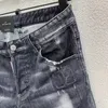 Mäns jeans smala mager blyertsbyxor bantande man avmagrade avslappnade byxor män dsquare europeiska blixtlåsficka klassisk grå jean