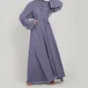 Etnische kleding kralen open Abaya Dubai Turkije Spring zomerfeest Solid moslim mode hijab jurk riem gorde abayas voor vrouwen kimono islam kaftan 230325