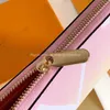 Portefeuille dégradé rose enveloppe en relief pour femmes porte-monnaie à glissière porte-monnaie carte sac pochette avec boîte