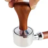 Tampers kawa Sababilowanie 51 mm53mm58mm płaskie Tampers Podstawa barista naciśnięcie espresso z silikonową matą dawkowania pierścień proszkowy kubek 230324