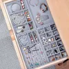 New Stackable Flannel Jewelry Bracelet Storage Box Drawer Rings Display Box Rings Necklace Jewelry Organizer Case Gift Watch Holder