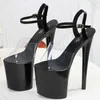 صندل نساء عالية الصندل Stiletto Sandals Walk Show Wedding Large 41 42 43 High Heel Sandals 17cm 20cm Sexy Women Sandals Z0325