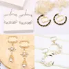 23ss 20style 18K Gold Plated Designers Dangle Earrings Letter Ear Stud Women Crystal Pearl Brand Earring for Wedding Party Jewerlry Accessories
