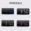 Nieuwe spiegeltafel klok multifunctioneel digitaal alarm snooze display time night led licht bureau bureaublad home decor geschenken voor kinderen