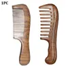 Brosses à cheveux Peigne en bois de santal Parfum naturel Brosse de santé en bois Démêler Dent large Antistatique Femmes Taille longue Accueil Outils Salon 230325